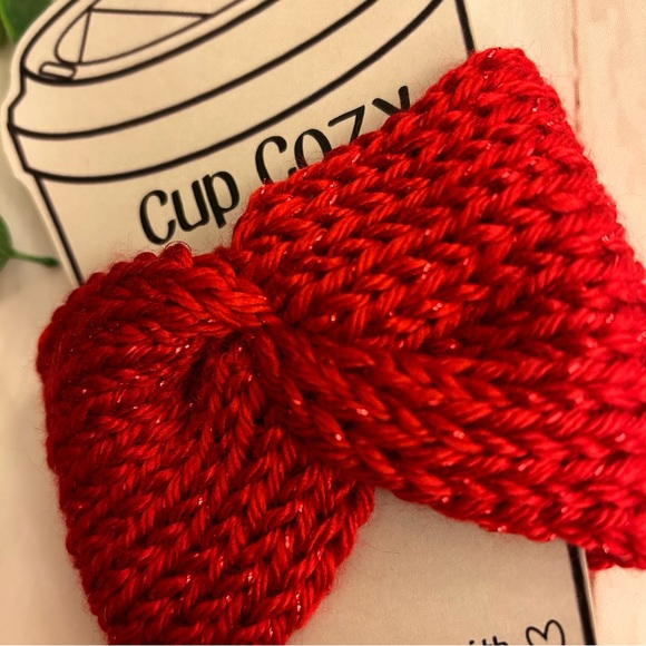 🧶 BUNDLE of (3) Handmade Cup Cozies - Picture 3 of 12